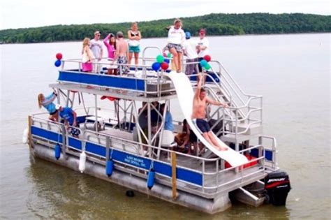 Party Barge 34 Double Decker Pontoon 24 Person Capacity Picture