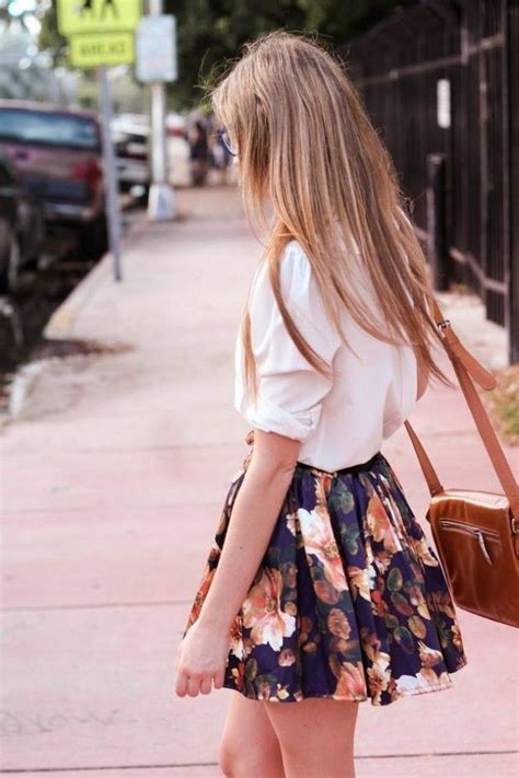 Create Cheerful Outfit With Floral Skirt 17 Inspiring Ideas Dresses