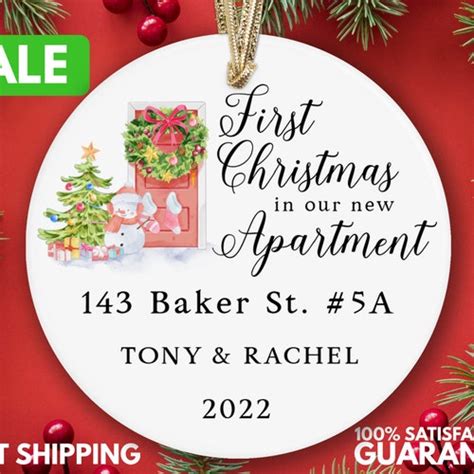 Our First Apartment Christmas Ornament Personalized First Etsy
