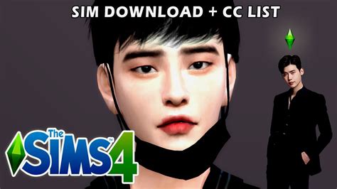 The Sims 4 Lee Jong Suk Cas Sim Download Cc List Korean Actor