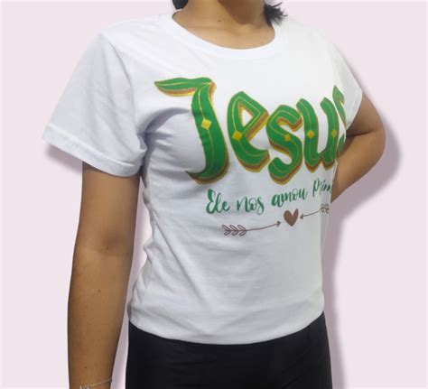 Camisetas Evangélicas 100 Algodão Elo7 Produtos Especiais