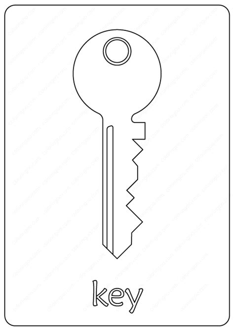 Free Printable Key Coloring Pages Artofit