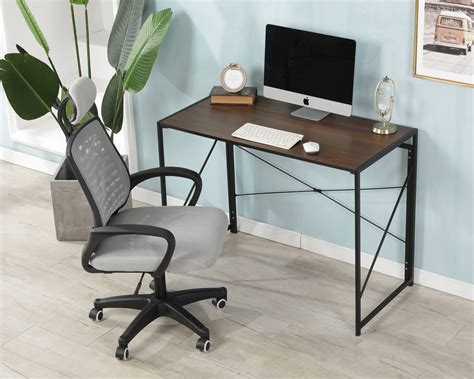 Small Computer Desk 39 Sturdy And Heavy Duty Folding Writing Desk For