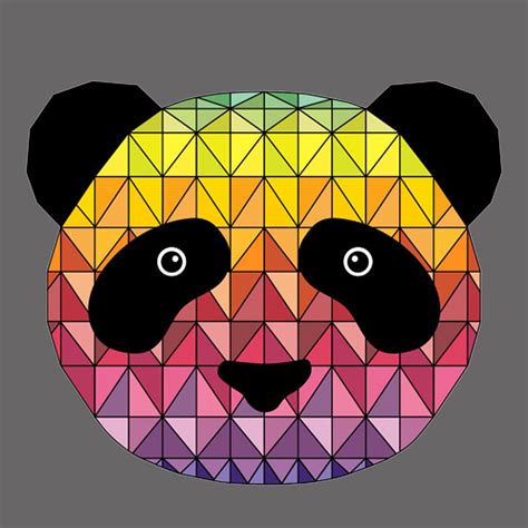 Colorful Panda Digital Art By Faheem Qureshi Fine Art America