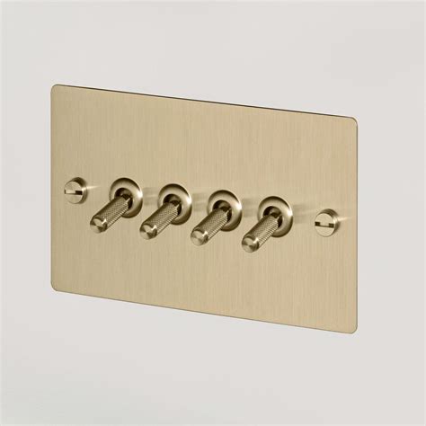 Brass Toggle Light Switch 1g Toggle Made From Solid Knurled Brass