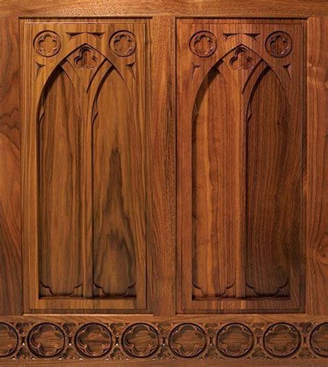 You can easily paint or stain the cabinets, and that will provide a whole new look to the kitchen without changing the from prints to solid colors, from wood textures to glossy or matte finish laminates, you can find without worrying about your budget. Hand Made Custom Gothic Revival Kitchen by Chicone ...