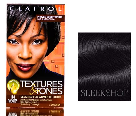 1n Natural Black Clairol Textures And Tones Hair Color Designed For