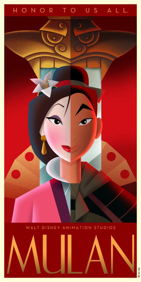 Disney Art Déco Posters David G Ferrero Ilustración Y Diseño