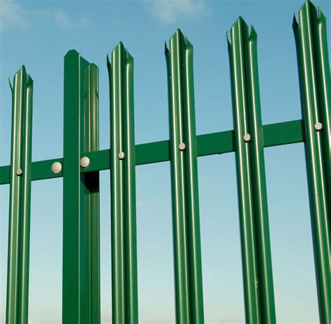 Green Color Steel Palisade Security Fencing