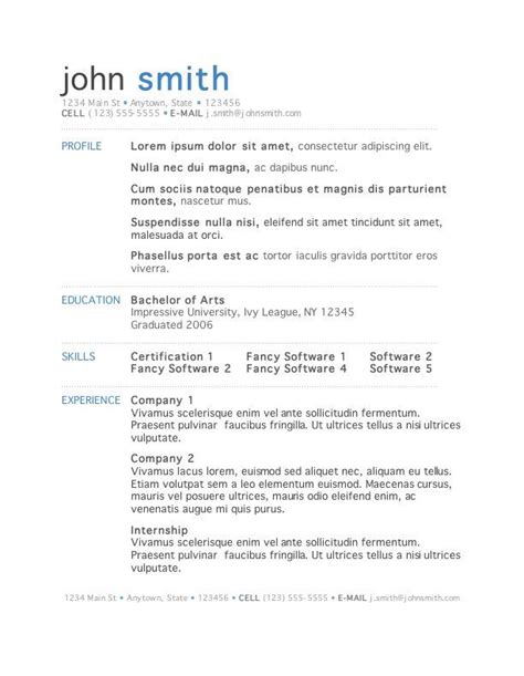 What makes this simple cv design interesting is a rhombic emblem in the header. 50 Free Microsoft Word Resume Templates for Download ...