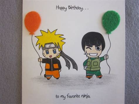 Naruto Birthday Card Printable Birthday Card Ideas