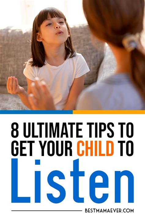 How To Get Your Child To Listen 8 Ultimate Tips Kids And Parenting