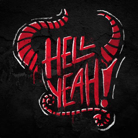 Hell Yeah Typography T Shirt Retro Design Co