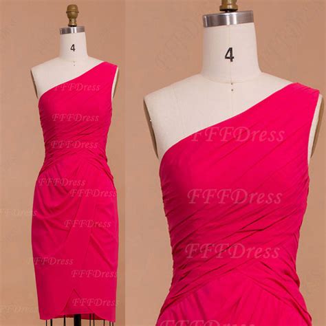 Hot Pink Sheath Homecoming Dresses Fffdress