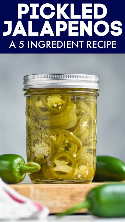 Pickled Jalapeños Simple Joy