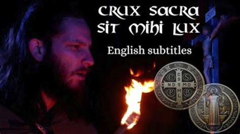 Crux Sacra Sit Mihi Lux St Benedict Medal Prayer In Latin By Harpa