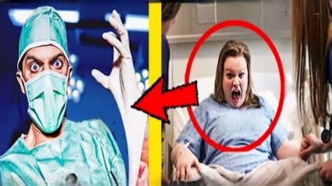 woman comes to hospital to give birth then she looks at doctor and screams help youtube