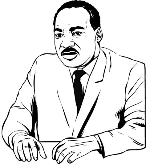 Free Printable Martin Luther King Jr Coloring Sheets Printable Templates