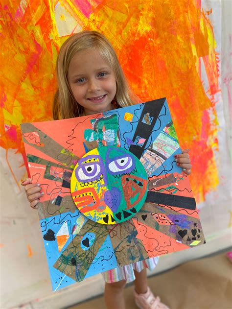 Clare Youngs Inspired Sun Painting And Collage Kids Art Classes Camps