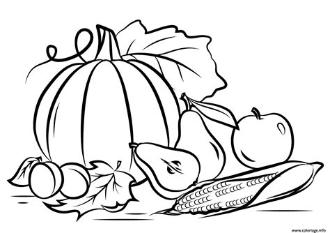 Coloriage Automne Harvest Fall