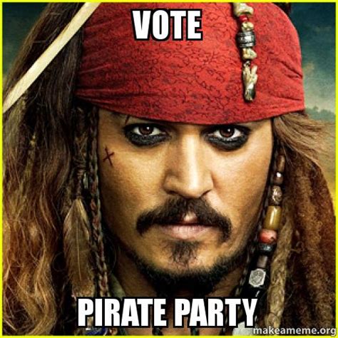 Vote Pirate Party Make A Meme
