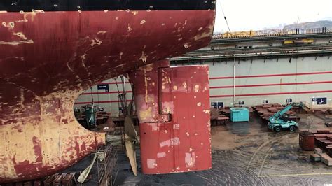 Large Ship Rudder Test Youtube