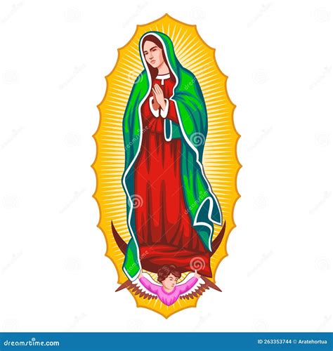 Our Lady Of Guadalupe Vector Illustration Graphic CartoonDealer Com