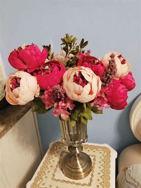 Artificial Peony For Living Room Indoor Decoration And Wedding Artificial Peonies
