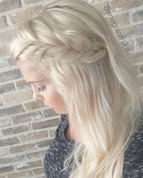 See This Instagram Photo By Meganmikita Fishtail Braid Blonde Hair