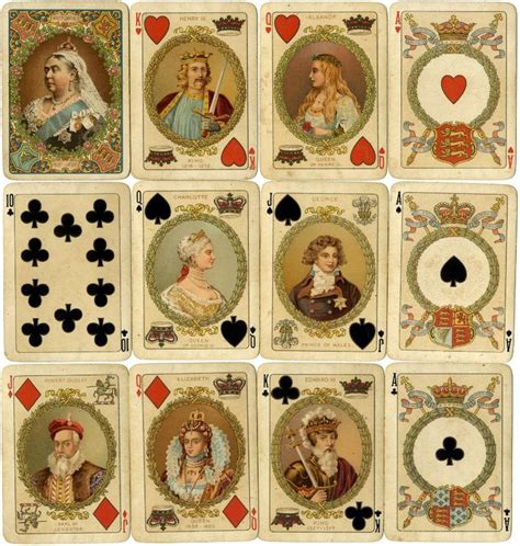 Playing Cards Commemorating Queen Victorias Diamond Jubilee