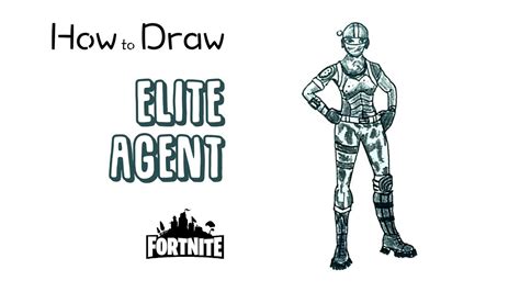 The official description is failure is not an option. How to Draw the Elite Agent from Fortnite - YouTube