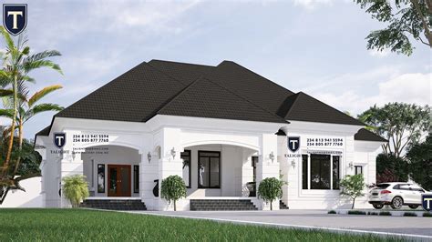 Architectural Design Of A Proposed 5 Bedroom Bungalow With A Pent House