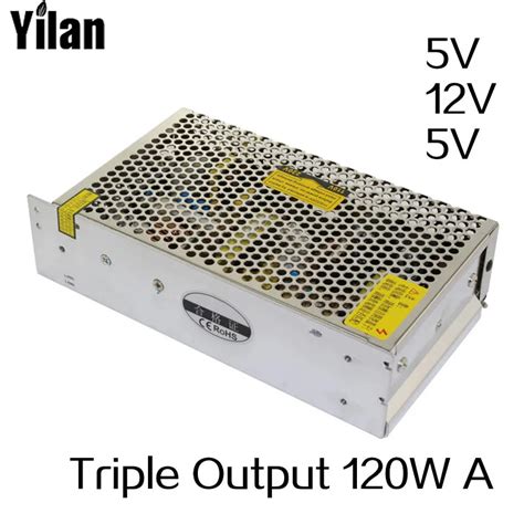 120w Triple Output 5v 12v 5v Switching Power Supply Smps Ac To Dc