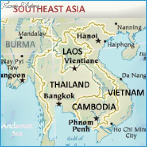Southeast Asia Travel Route Map Travelsfinderscom
