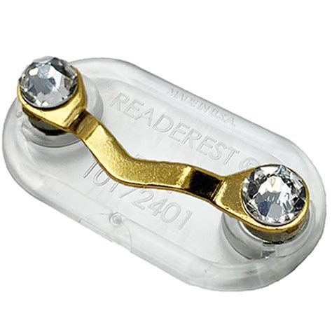 Gold Swarovski® Crystals Magnetic Eyeglass Holder Readerest Readerest
