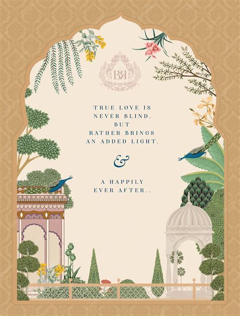 Premium Vector Traditional Indian Mughal Wedding Card Design