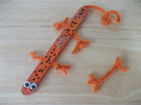 Preschool Crafts For Kids Popsicle Stick Lizard Craft