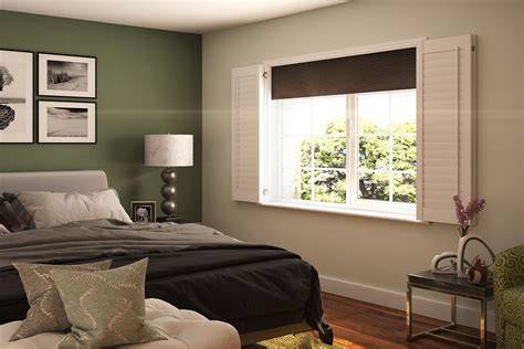 Shutters can fit behind a blind to create the. Room Darkening | Blackout Blinds | Plantation Shutters