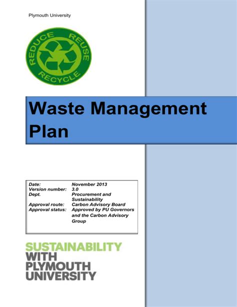 Waste Management Plan