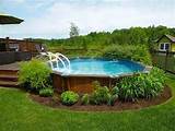 Images of Above Ground Pool Rock Landscaping