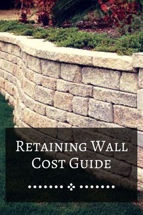 Concrete block walls typically cost $10 to $15 per square foot to install. Cost to Build a Retaining Wall in 2021 - Inch Calculator ...