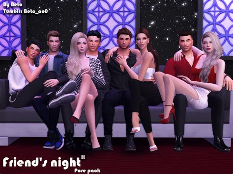 The Sims Resource Friends Night Ii Pose Pack