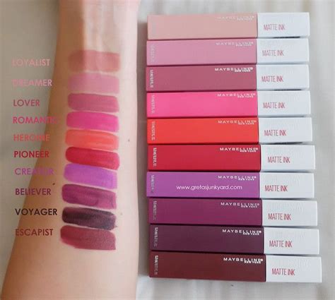 Maybelline Superstay Matte Ink Unnudes Collection Review Swatches Artofit