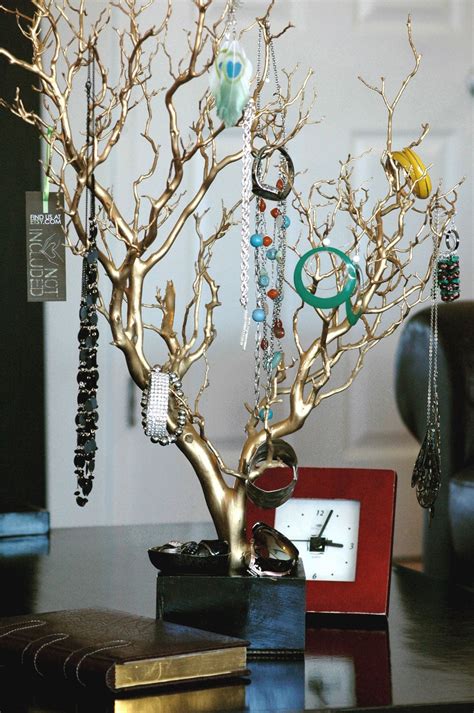 30 Gold Painted Jewelry Tree Jewelry Organizer West Coast Customers