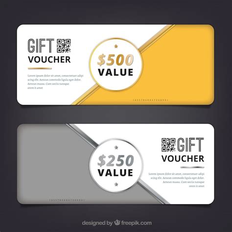 Free Vector Golden And Silver Discount Coupons