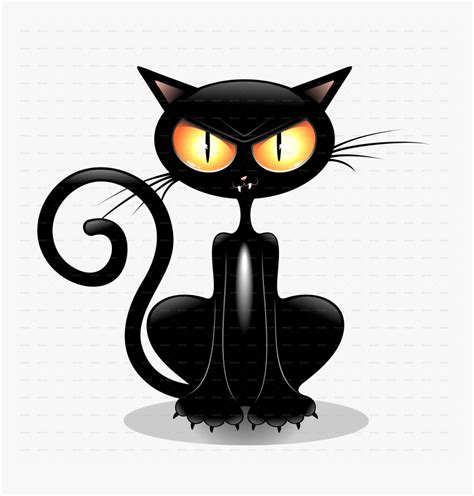 Angry Black Cat Cartoon By Bluedarkat Graphicriver Transparent