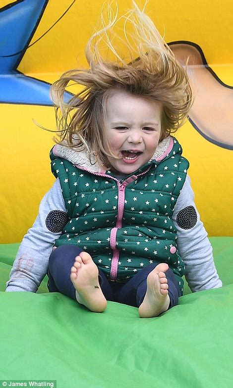Mia Tindall Enjoys The Funfair On Day Out With Zara Daily Mail Online