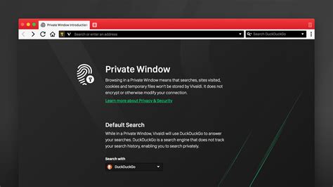 Private Windows Vivaldi Browser Help