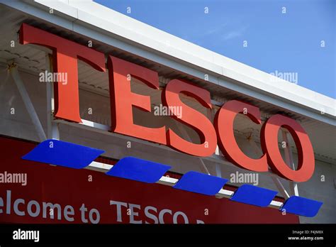 Tesco Superstore Supermarket Exterior Hi Res Stock Photography And