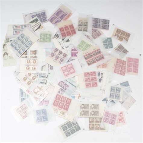 United States Commemorative Stamp Plate Blocks Ebth